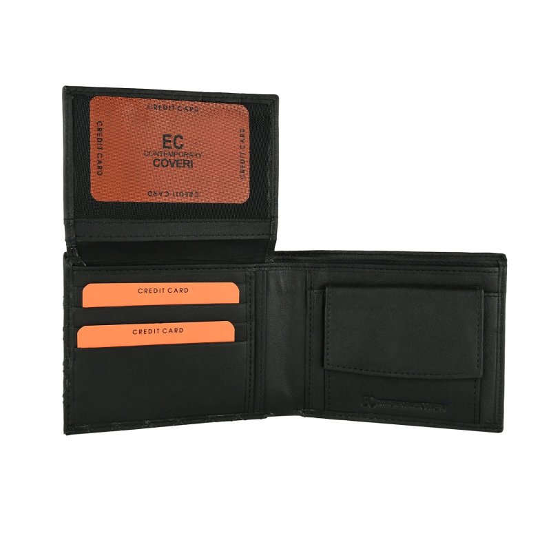 EC COVERI Portefeuille Homme en Cuir Véritable, Avec Porte-monnaie et Boîte n°2 — vue 19