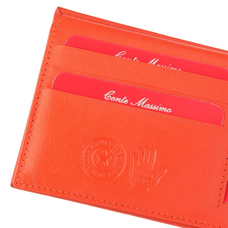 Conte Massimo Men's Wallet in Genuine Leather, Handmade, With RFID Protection and Gift Box — view 7