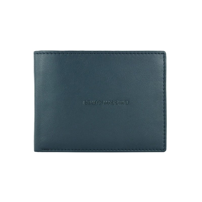 Conte Massimo Men's Wallet in Genuine Leather, Handmade, With RFID Protection and Gift Box — view 9