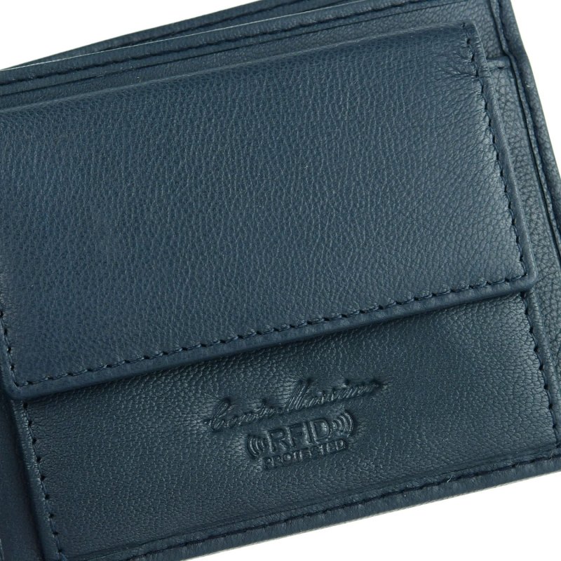 Conte Massimo Men's Wallet in Genuine Leather, Handmade, With RFID Protection and Gift Box — view 14