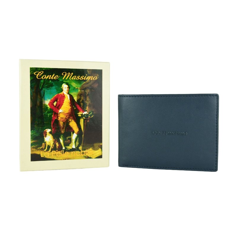 Conte Massimo Men's Wallet in Genuine Leather, Handmade, With RFID Protection and Gift Box — view 16