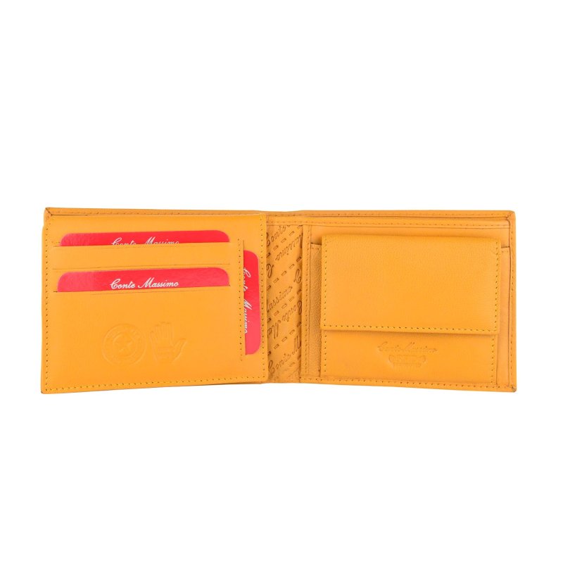 Conte Massimo Men's Wallet in Genuine Leather, Handmade, With RFID Protection and Gift Box — view 18