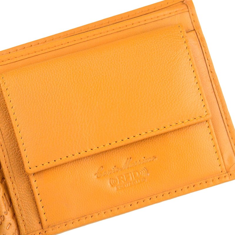Conte Massimo Herren-Geldbörse aus echtem Leder, handgefertigt, mit RFID-Schutz und Geschenkbox — Ansicht 22