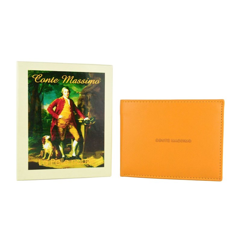 Conte Massimo Men's Wallet in Genuine Leather, Handmade, With RFID Protection and Gift Box — view 24
