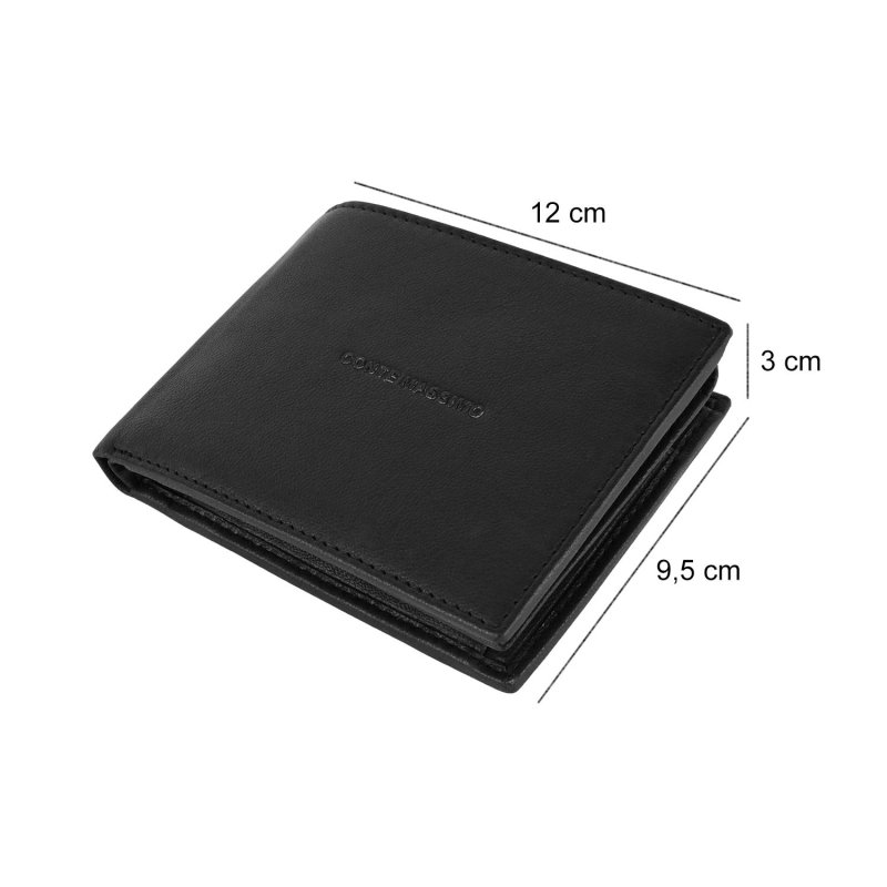 Conte Massimo Men's Wallet in Genuine Leather, Handmade, With RFID Protection and Gift Box — view 28
