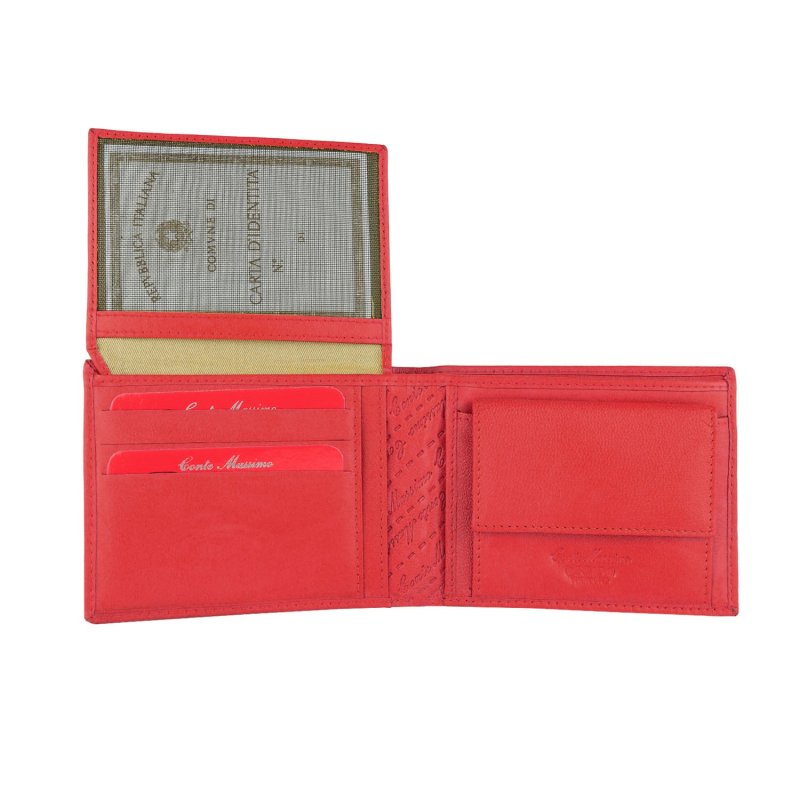 Conte Massimo Men's Wallet in Genuine Leather, Handmade, With RFID Protection and Gift Box — view 35