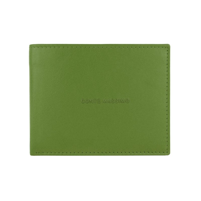 Conte Massimo Portefeuille Homme en Cuir Véritable, Fait Main, Avec Protection RFID et Boîte Cadeau — vue 41