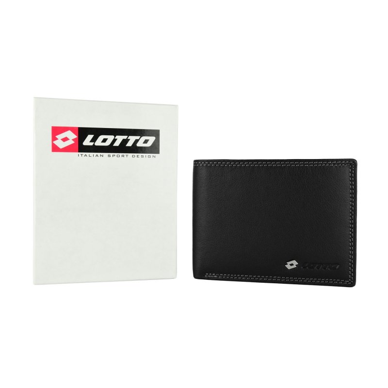 Lotto Herren-Geldbörse aus echtem Leder, geräumig, mit Geschenkbox, ohne Fenster, mit Münzfach — Ansicht 8