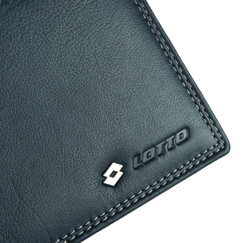 Lotto Men's Genuine Leather Wallet, Spacious, with Gift Box, Classic with Coin Pocket — view 17