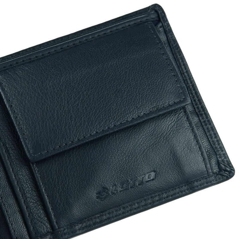 Lotto Portefeuille Homme en Cuir Véritable, Spacieux avec Boîte Cadeau, Classique avec Porte-monnaie — vue 18