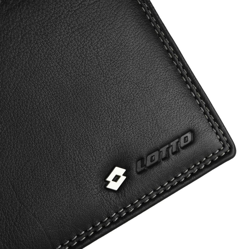 Lotto Portefeuille Homme en Cuir Véritable, Spacieux avec Boîte Cadeau, Classique avec Porte-monnaie — vue 24