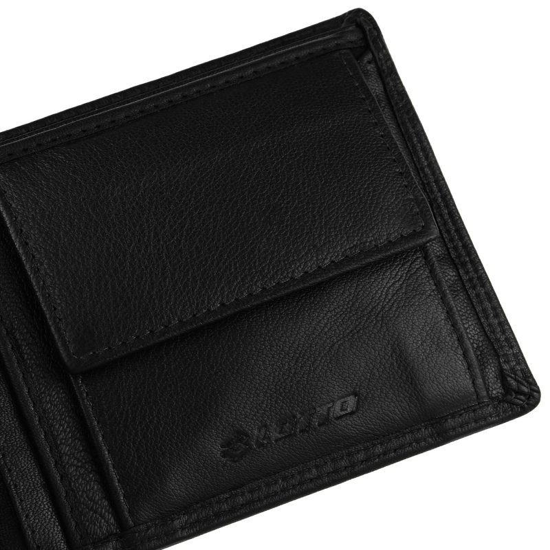Lotto Men's Genuine Leather Wallet, Spacious, with Gift Box, Classic with Coin Pocket — view 25