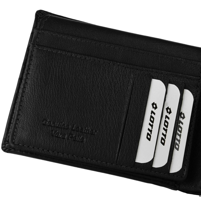 Lotto Men's Genuine Leather Wallet, Spacious, with Gift Box, Classic with Coin Pocket — view 26