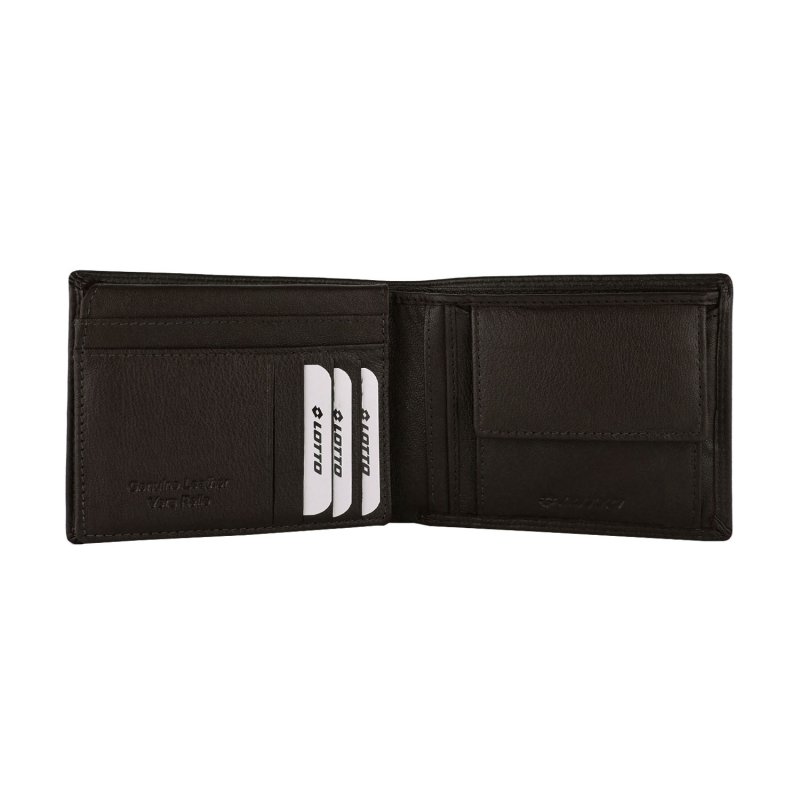 Lotto Men's Genuine Leather Wallet, Spacious, with Gift Box, Classic with Coin Pocket — view 10