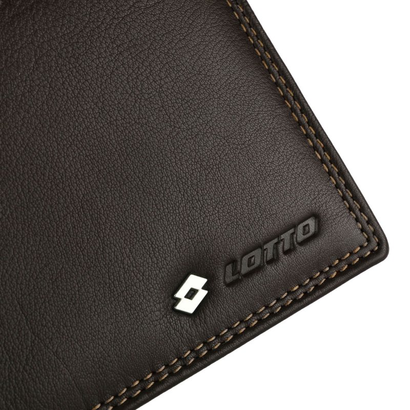Lotto Men's Genuine Leather Wallet, Spacious, with Gift Box, Classic with Coin Pocket — view 31