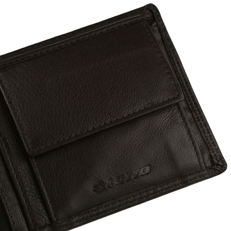 Lotto Men's Genuine Leather Wallet, Spacious, with Gift Box, Classic with Coin Pocket — view 32