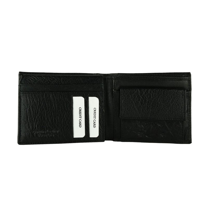 Ocean Sailors Cartera de Hombre en Piel Auténtica Con Monedero, Con Caja de Regalo — vista frontal