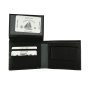 Ocean Sailors Men's Genuine Leather Wallet with Coin Pocket, Gift Box Included — back view
