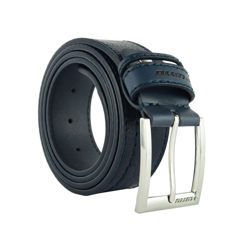 Lotto, Men's Belt with PU Outer and Leather Lining, 4 cm High, Shortenable, With Box