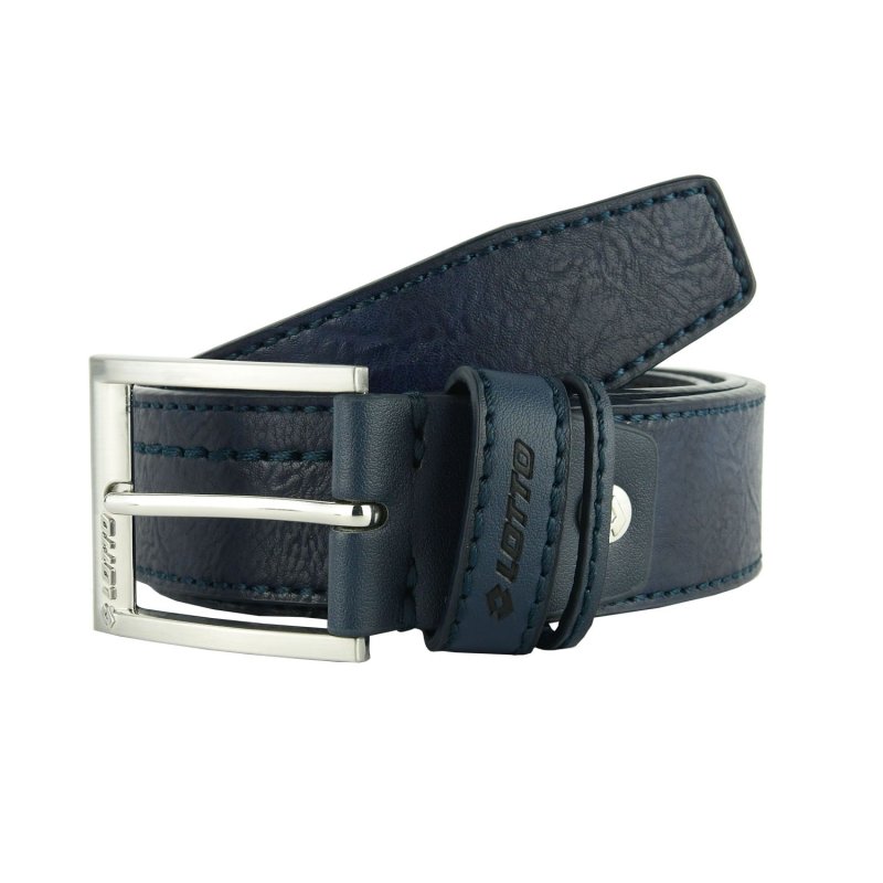 Lotto, Ceinture Homme Extérieur PU et Doublure en Cuir, Haute 4 cm Raccourcissable Avec Boîte — vue arrière