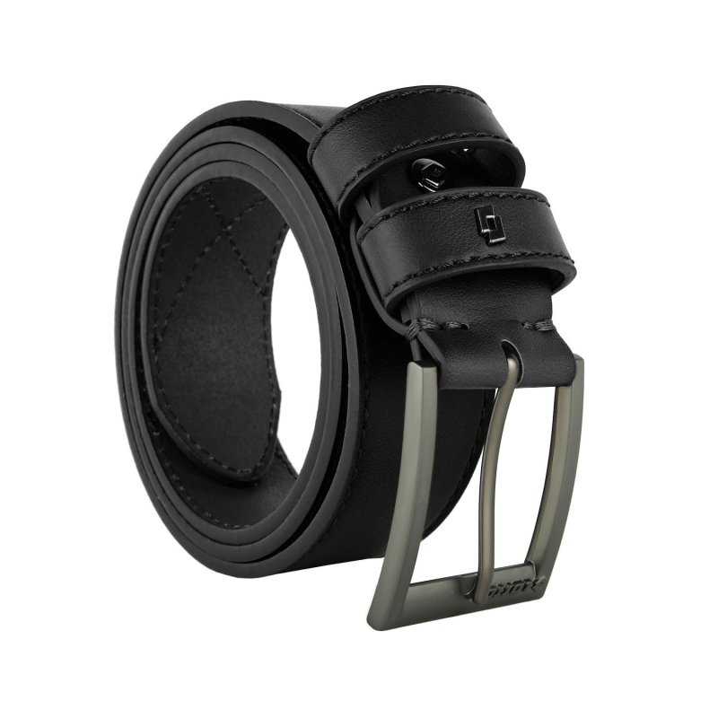 Lotto, Men's Belt with PU Outer and Leather Lining, 4 cm High, Shortenable, With Box — view 17
