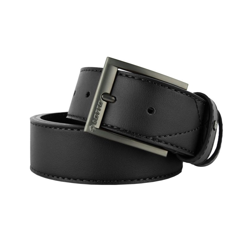 Lotto, Men's Belt with PU Outer and Leather Lining, 4 cm High, Shortenable, With Box — view 18