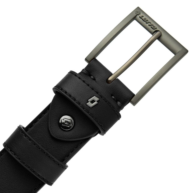 Lotto, Men's Belt with PU Outer and Leather Lining, 4 cm High, Shortenable, With Box — view 20