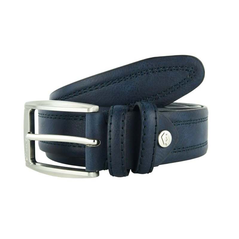 Lotto, Ceinture Homme Extérieur PU et Doublure en Cuir, Haute 3,5 cm Raccourcissable Avec Boîte — vue arrière