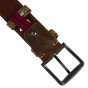 Lotto, Men's Belt with PU Outer and Leather Lining, 4 cm High, Shortenable, With Box — detail