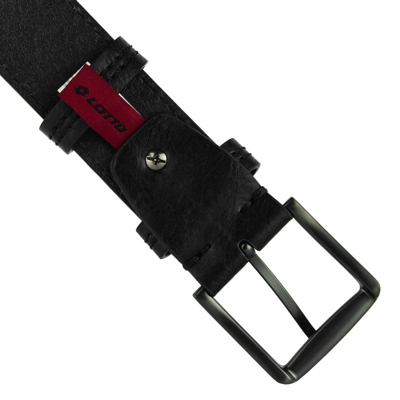 Lotto, Men's Belt with PU Outer and Leather Lining, 4 cm High, Shortenable, With Box — view 13