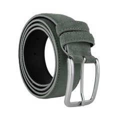 GreSel Suede Belt Men And Women, Genuine Leather, Made In Italy, Adjustable 2