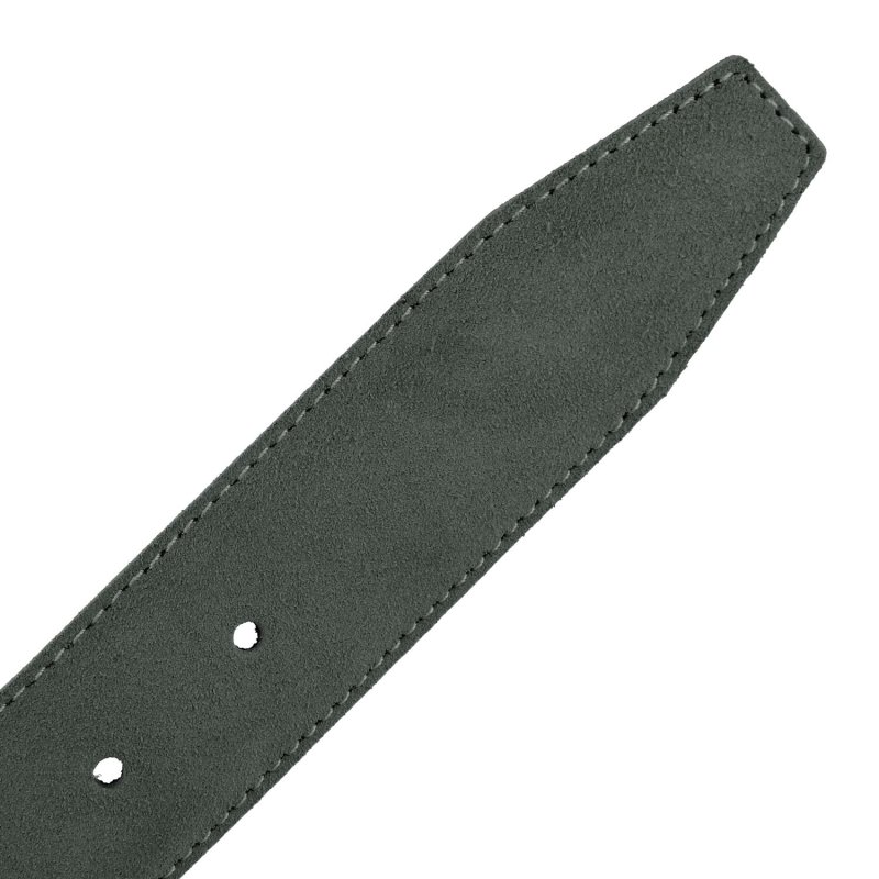 GreSel Ceinture en Daim Homme et Femme, Cuir Véritable, Made in Italy, Raccourcissable — vue 13