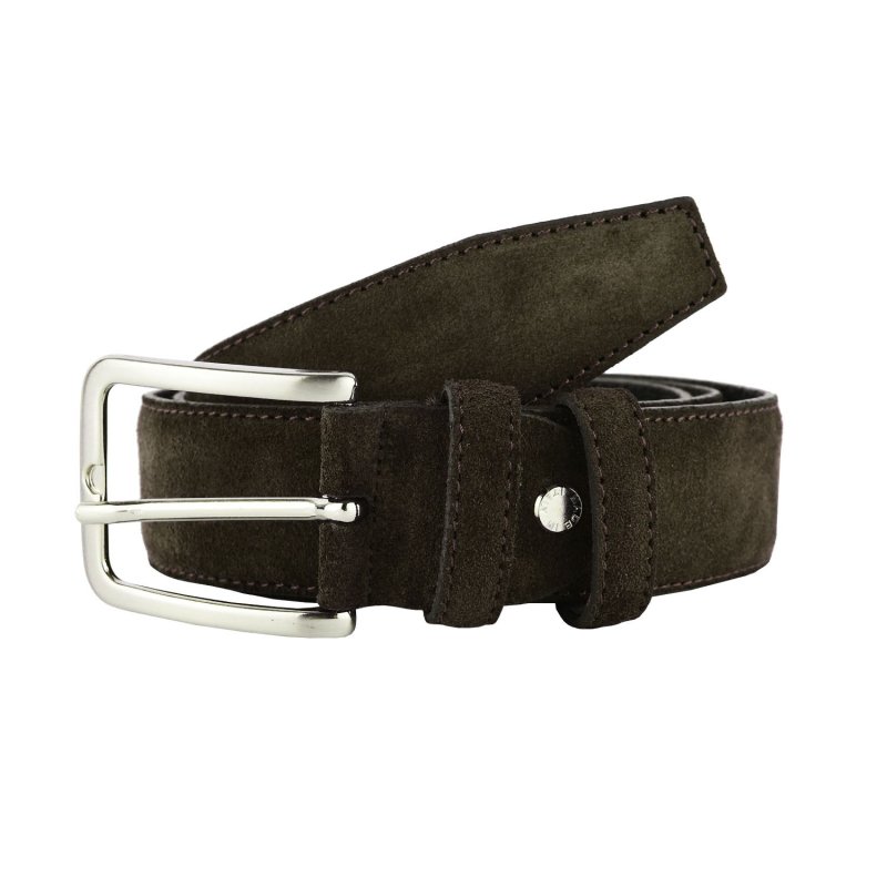 GreSel Ceinture en Daim Homme et Femme, Cuir Véritable, Made in Italy, Raccourcissable — vue 19