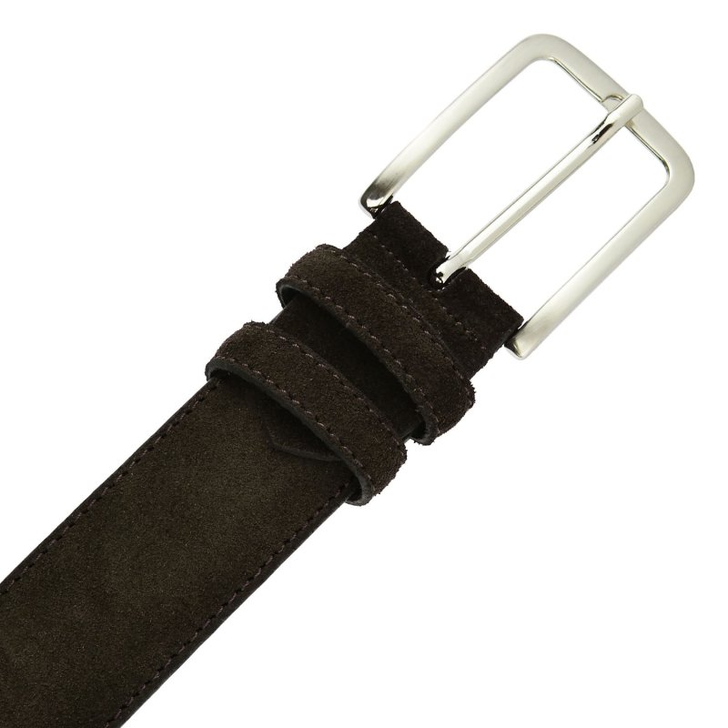 GreSel Ceinture en Daim Homme et Femme, Cuir Véritable, Made in Italy, Raccourcissable — vue 20