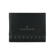 NazarenoGabrielli Cartera de Hombre En Piel Auténtica, Clásica Con Caja