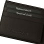 NazarenoGabrielli Men's Genuine Leather Wallet, Slim With Box — logo detail
