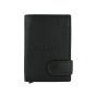 Conte Massimo Automatic Wallet, Slim Men's Credit Card Case In Genuine Leather, Handmade, RFID With Box — front view