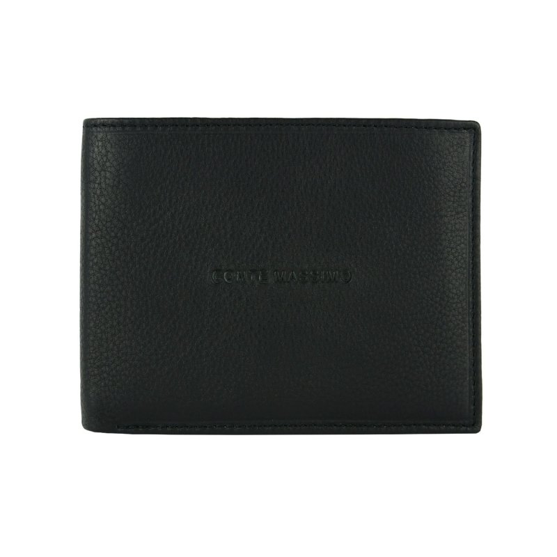 Conte Massimo Portefeuille Homme en Cuir Véritable, Fait Main, RFID avec Boîte, avec Porte-Monnaie sans Fenêtre