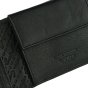 Conte Massimo Cartera de Hombre en Piel Auténtica, Hecha a Mano, RFID con Caja, con Monedero sin Ventana — vista trasera