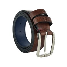 Armata Di Mare Men's Belt, PU Exterior with Leather Lining, Shortenable, With Box