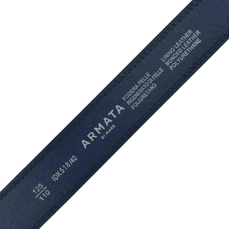Armata Di Mare Ceinture Homme, Extérieur PU et Doublure en Cuir, Raccourcissable avec Boîte — vue 8