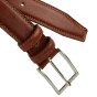 Conte Massimo Men's Belt in Genuine Leather, Made in Italy, Shortenable — inside