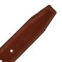 Conte Massimo Men's Belt in Genuine Leather, Made in Italy, Shortenable — logo detail