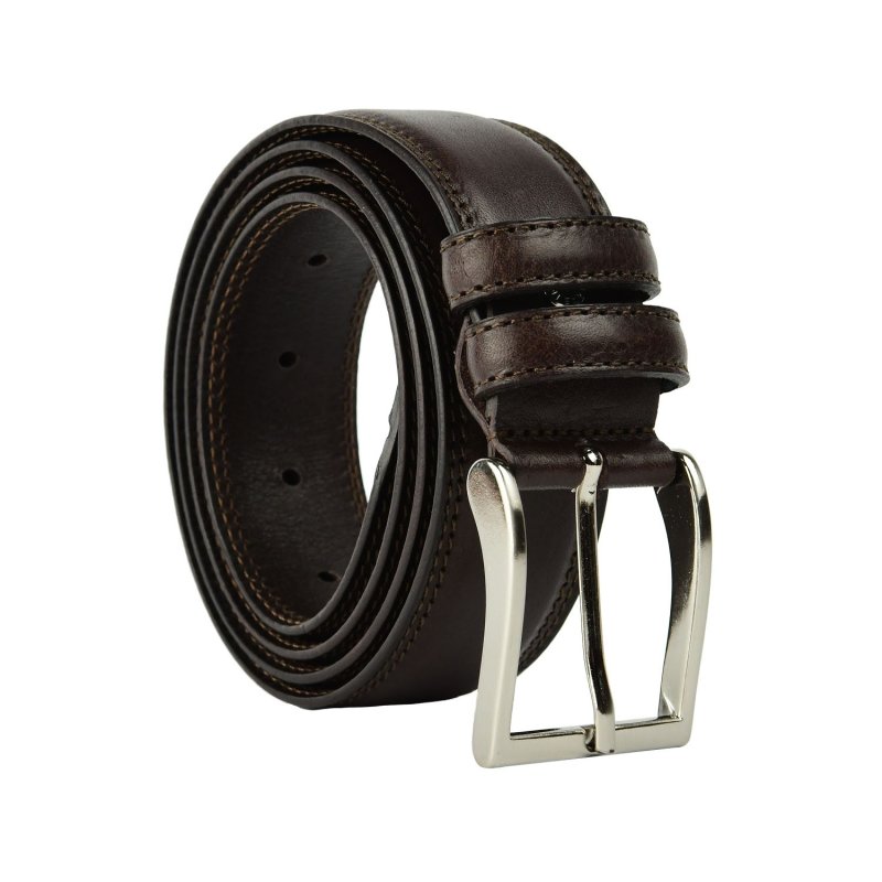 Conte Massimo Men's Belt in Genuine Leather, Made in Italy, Shortenable — view 9