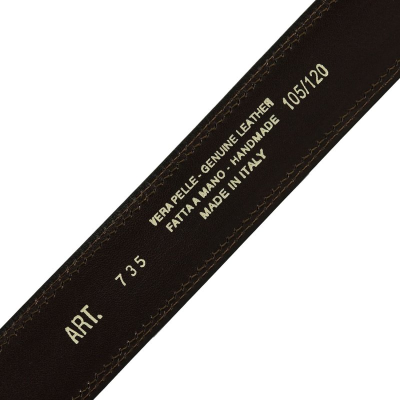 Conte Massimo Men's Belt in Genuine Leather, Made in Italy, Shortenable — view 16