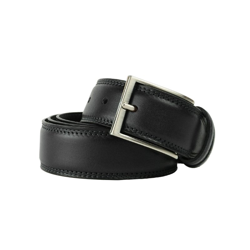Conte Massimo Men's Belt in Genuine Leather, Made in Italy, Shortenable — view 18
