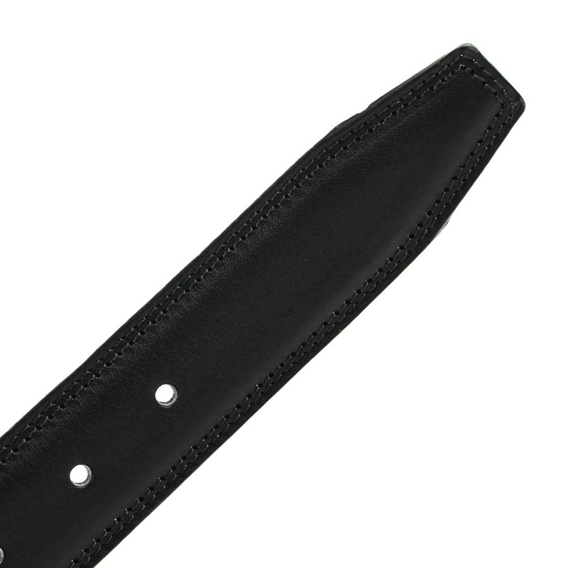 Conte Massimo Herrengürtel aus Echtem Leder, Made in Italy, Kürzbar — Ansicht 22
