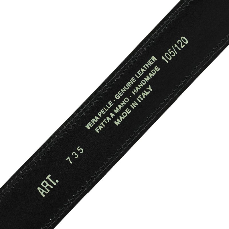 Conte Massimo Men's Belt in Genuine Leather, Made in Italy, Shortenable — view 24