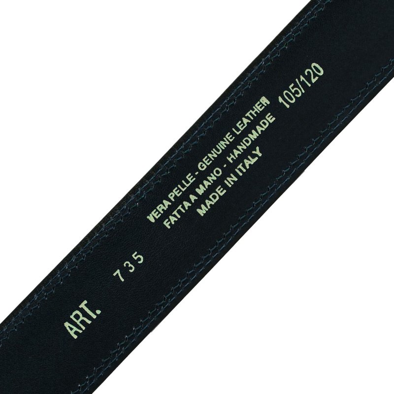 Conte Massimo Men's Belt in Genuine Leather, Made in Italy, Shortenable — view 32