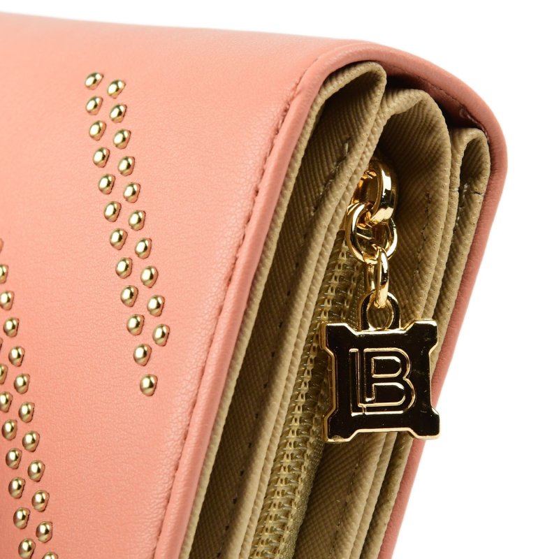 Laura Biagiotti Women's Faux Leather PU Wallet With Gift Box — logo detail